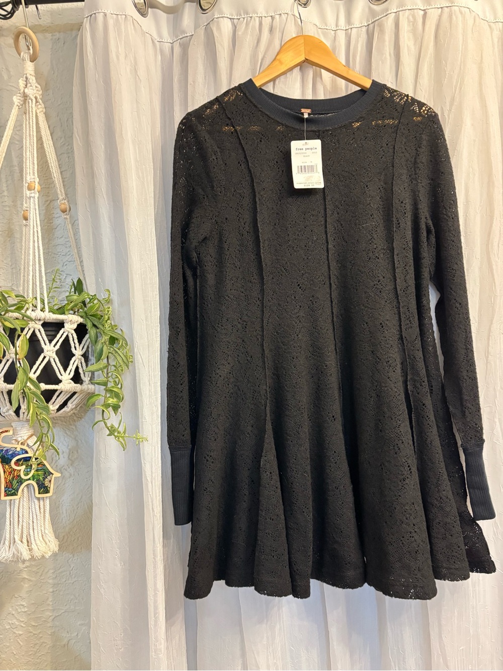 Free People Black Shift Dress